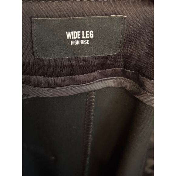 EXPRESS Wide Leg High Rise Black Matte Crested Button Sailor Pants 2S - Picture 6 of 7